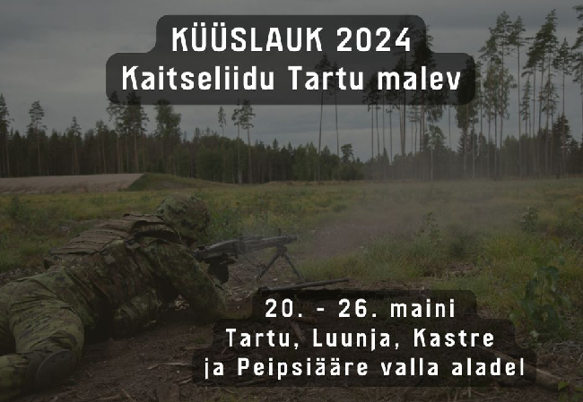 Kaitseliidu Tartu malev korraldab 20.-26. maini Tartumaal õppuse Küüslauk.png