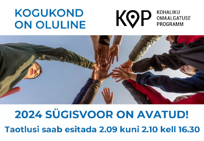 Kohaliku omaalgatuse programmi sügisvoor on avatud.png